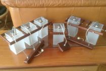 Zestaw lamp wiszących o takim samym modelu - 3, 2, 1 kloszowych