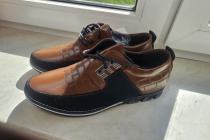 Sprzedam nowe skórzane buty brązowe rozmiar 43 cena 150zł