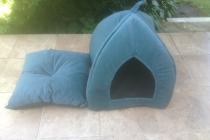  Nowy ciepły domek/legowisko z poduszką dla kota lub psa-.