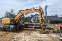 usługi koparka, wynajem, prace ziemne, kanalizacja