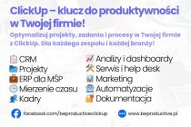 Konsultant ClickUp wdrożenie CRM i zarządzanie projektami