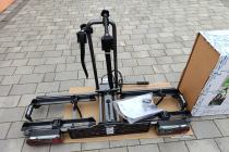 Bagażnik na hak na 2 rowery elektryczne Eufab NOWY 60 kg składany 