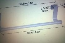 metalowy uchwyt do ścierek kuchennych