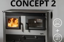 Piec Concept 2 - 25 kW: Ogrzewaj dom, gotuj i piecz na jednym ogniu 