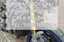 SKUP MOTOCYKLI POWYPADKOWYCH USZKODZONYCH PO WYPADKU ROZBITE ROZBITYCH