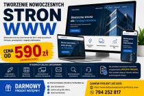 Strony WWW od 590 PLN TANIO + projekt wstępny za darmo/ NAWET W 24 H/ WYSTAWIAMY FAKTURY