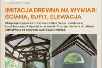 belki rustykalne dekoracyjne maskownice NA WYMIAR imitacja drewna elastyczna deska elewacyjna maskow