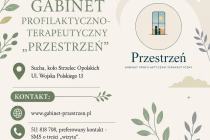 Gabinet profilaktyczno - terapeutyczny Przestrzeń