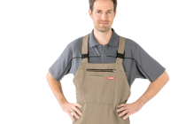 Spodnie robocze ogrodniczki PLANAM BW-290 Khaki Rozmiar 26 80PLN