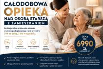 Opieka nad SENIOREM 24h od 6990 zł.Opiekunka zamieszka z seniorem