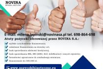 Pożyczka hipoteczna NOVINA S.A. pod zastaw nieruchomości dla firm.