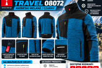 Bluza techniczna TRAVEL 08072 Niebieski melanż 240 PLN