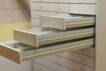 Meble apteczne-magazynowe szuflady głębokiego składowania