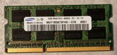 Pamięć do laptopa 2GB DDR3 Samsung PC3-8500S