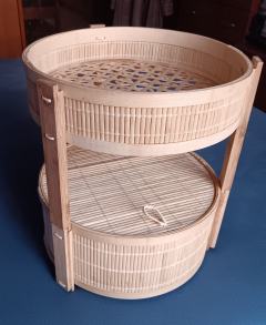 IKEA KANELMOTT Kosz na owoce/warzywa zestaw 2 szt, bambus