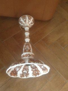 Lampa wisząca- Fajans WŁOCŁAWEK lata 80