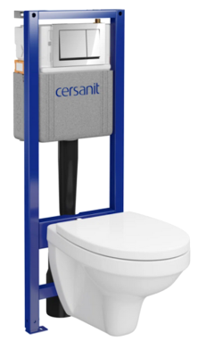 Zestaw podtynkowy ABIS NEW 40 mechaniczny, miska, deska, przycisk chrom Nowy