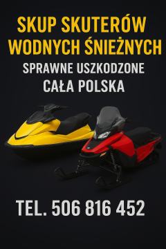 SKUP SKUTERÓW ŚNIEŻNYCH WODNYCH -SPRAWNYCH -USZKODZONYCH