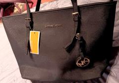 Czarna Torebka Damska Stylizowana na Michael Kors