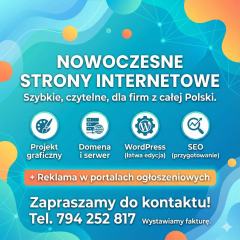 Projektowanie stron WWW + reklama w portalach ogłoszeniowych