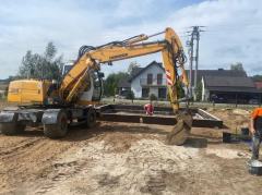 usługi koparka, wynajem, prace ziemne, kanalizacja