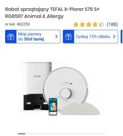 Robot Tefal sprzątający myjacy 800zł