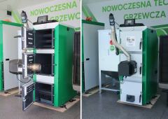 DrewKo Hybrid 18kW - nowoczesny kocioł dwupaliwowy drewno + pellet