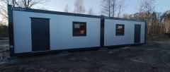 Pawilon biurowy kontener 2 sztuki, 6 x 2, 71 