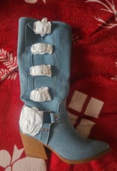 Nowe kozaki dżinsowe rozmiar 36 90zł