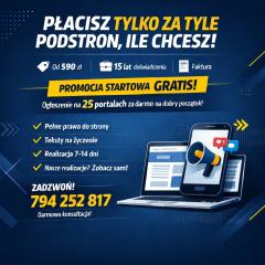 Strona internetowa od 590 zł - płacisz za tyle podstron, ile potrzebujesz