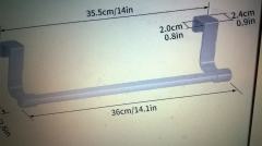 metalowy uchwyt do ścierek kuchennych