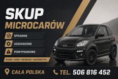 SKUP MICROCARÓW MICROCAR AIXAM LIGIER CHATENET JDM ITP...