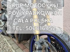 SKUP MOTOCYKLI POWYPADKOWYCH USZKODZONYCH PO WYPADKU ROZBITE ROZBITYCH