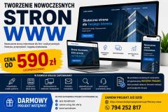 Strony WWW od 590 PLN TANIO + projekt wstępny za darmo/ NAWET W 24 H/ WYSTAWIAMY FAKTURY