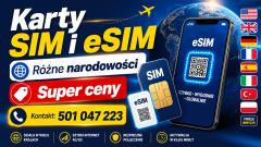 Zarejestrowane karty sim i esim