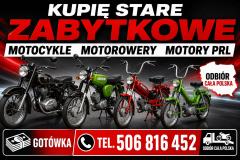 SKUP STARYCH ZABYTKOWYCH MOTOCYKLI MOTOROWERÓW MOTORÓW PRL CAŁA POLSKA