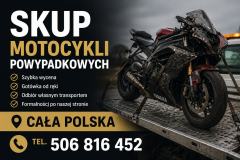 SKUP MOTOCYKLI PO WYPADKU ROZBITYCH POWYPADKOWYCH CAŁA POLSKA