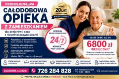 Profesjonalna całodobowa opieka z zamieszkaniem - komfort i bezpieczeństwo seniora
