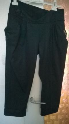 letnie nczarne spodnie 3/4