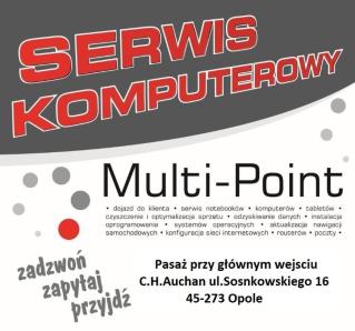 Serwis Komputerowy 7dni w tygodniu 9:00-21:00 Opole C.H.Auchan (Stary REAL) ul.Sosnkowskiego 16