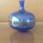Unikatowy wazonik ze szkła kobaltowego lata 60/70.