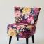 wygodny fotel w kwiaty