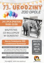 73. urodziny i nocne zwiedzanie ogrodu zoologicznego