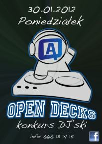 OPEN DECKS @ AQ - FINAŁ -  Konkurs DJ'ski
