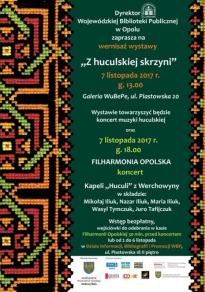 "Z huculskiej skrzyni" - wystawa, koncert, warsztaty...