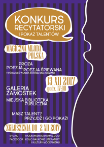 Konkurs recytatorski i pokaz talentów - Magiczna Młoda Polska