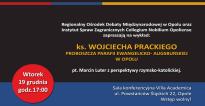 Wykład: Marcin Luter z perspektywy rzymsko- katolickiej