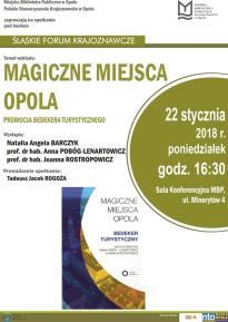 Śląskie Forum Krajoznawcze - Magiczne miejsca Opola