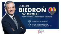 Spotkanie z Robertem Biedroniem w Opolu