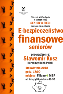 Szkolenie "E-bezpieczeństwo finansowe seniorów" 